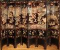 072078 CHINESE COROMANDEL LACQUER PANEL SCREEN