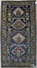 Shirvan throw rug ca 1900