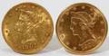 071062 U S 10 GOLD COINS 1904  1907 TWO