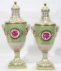 111108 DRESDEN PORCELAIN VASES C 18721883 PAIR