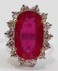 072064 1520CT RUBY  270CT DIAMOND RING