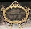 071087 FRENCH BRONZE FIRE SCREEN EARLY 20TH C 27 X
