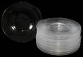 111123 STEUBEN GLASS PLATES SET OF TWELVE DIA 8 12