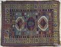 Kazak throw rug