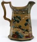 101093 BUFFALO POTTERY EMERALD DELDARE PITCHER 1911