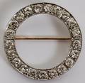 082069 25 CT DIAMOND  PLATINUM CIRCLE PIN