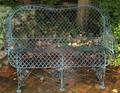 081096 ANTIQUE WIRE GARDEN SETTEE W 54