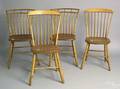 Two pair of windsor side chairs