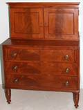 112139 AMERICAN MAHOGANY DROP FRONT DESK C 1850