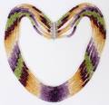 112118 STRANDED NECKLACE OF NATURAL AMETHYST PERIDOT