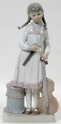 111240 LLADRO PORCELAIN FIGURE VIOLA LESSON H 12
