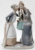 111237 LLADRO PORCELAIN FIGURE GROUP THE GOSSIPS