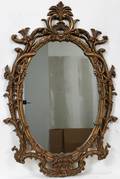 110127 LOUIS XV STYLE COMPOSITION  GILT MIRROR H 43