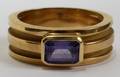 101119 TIFFANY  CO 18KT YELLOW GOLD  TANZANITE RING