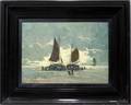 092117 P VAN HULST DUTCH EARLY 20TH C OIL ON BOARD