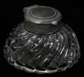 091201 FRENCH CRYSTAL INKWELL C 1820 DIA 4