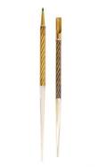 Two 14k Gold  Mother of Pearl Writing Instruments