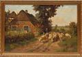 072153 DUTCH OIL ON CANVAS C 1900 LANDSCAPE