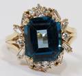 120174 LADIES RING LONDON BLUE TOPAZ