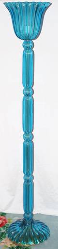 112150 MURANO CELESTIAL GLASS FLOOR LAMP TORCHIERE ST