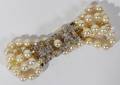 111262 CULTURED PEARL  DIAMOND TRIPLESTRAND BRACELET
