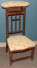 090162 EUROPEAN OAK PRAYER CHAIR H 40