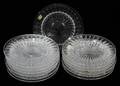 081173 VAL ST LAMBERT CRYSTAL PLATES SET OF 14
