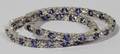 081142 240CT TANZANITE  170CT DIAMOND HOOP EARRINGS
