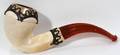080122 MEERSCHAUM SMOKING PIPE WITH LEATHER CASE