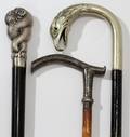 071251 SILVER HANDLED CANES EARLY 20TH C THREE L 3