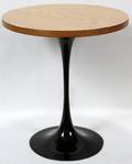 120216 SAARINEN STYLE METAL AND WOOD TABLE H 20