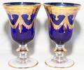 092202 FIRED GOLD COBALT TO CLEAR GLASS WINES