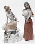 090186 LLADRO FIGURINES TWO H 9  10