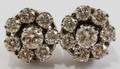 081206 14KT WHITE GOLD  DIAMOND EARRINGS PAIR