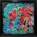 072254 JIANG COLOR LITHOGRAPH ON CANVAS BIRDS OF PARA
