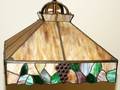 070196 LEADED GLASS HANGING LAMP H 16 W 20 L 20