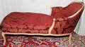 070185 LOUIS XV STYLE CHAISE LOUNGE EARLY 20TH C