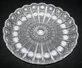 070181 CZECH QUEEN ANNES LACE CRYSTAL PLATTER