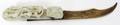 120278 CHINESE METAL  HARDSTONE LETTER OPENER L 9