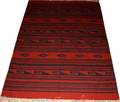 120252 MEXICAN SERAPI HAND WOVEN RUG 7 X 5 2