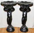 112251 CHERUB BIRDBATHS CEMENT PAIR H 30