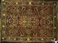 Sarouk throw rug ca 1920