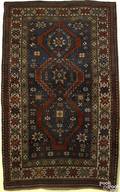 Kazak throw rug ca 1920