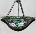 090248 TIFFANY STYLE HANGING LAMP H 14 DIA 28