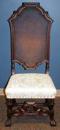 090240 EMPIRE STYLE CANE BACK SIDE CHAIR H 51 W 21