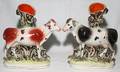 081239 STAFFORDSHIRE COW SPILL VASES PAIR
