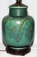 081235 ROOKWOOD POTTERY VASE CONVERTED TO A LAMP