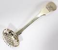 080221 GEORGIAN STERLING SILVER PIERCED LADLE L 6