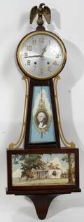 071357 SETH THOMAS PLYMOUTH BANJO CLOCK C 1930 H 29