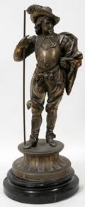 111363 SPELTER SCULPTURE EARLY 20TH C H 18